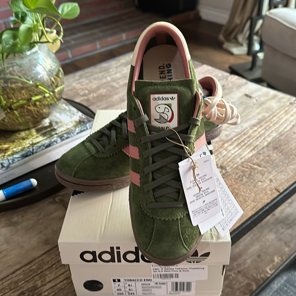 END. x Adidas Tobacco Flyfishing Sneakers - Picture 7 of 11